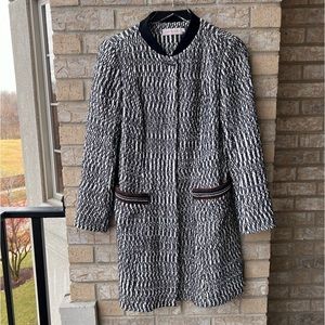 Tory Burch Boucle Long Jacket